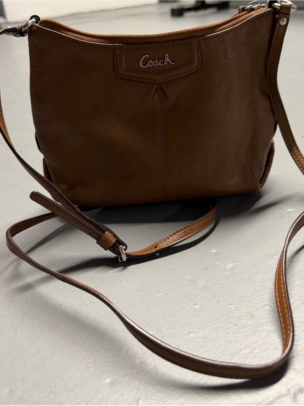 Coach Brown Leather Crossbody Purse